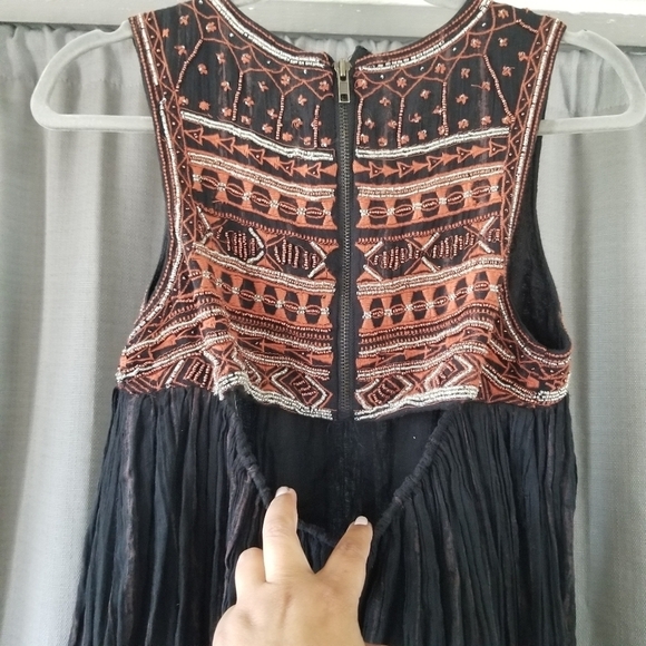 Free People | Aztec Bib Dress - Picture 5 of 10
